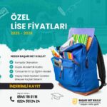 Bursa özel liselerde burs ve erken kayıt fırsatları